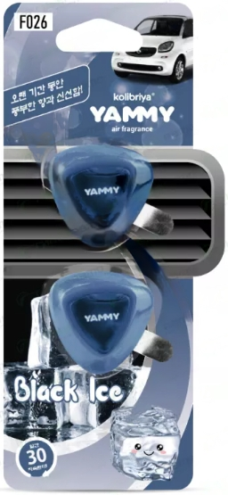 Ароматизатор на дефлектор YAMMY жидкий "Black Ice" 10ml