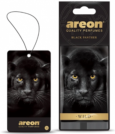 Ароматизатор подвесной картонный AREON WILD Black Panther