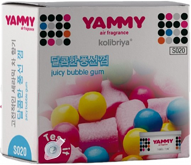 Ароматизатор на панель меловой YAMMY CERAMIC Bubble gum