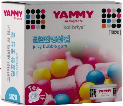 Ароматизатор на панель меловой YAMMY CERAMIC Bubble gum